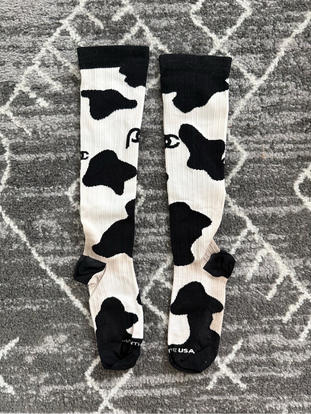 ProCompression Socks Unisex Small/Medium - Cow Print Moo